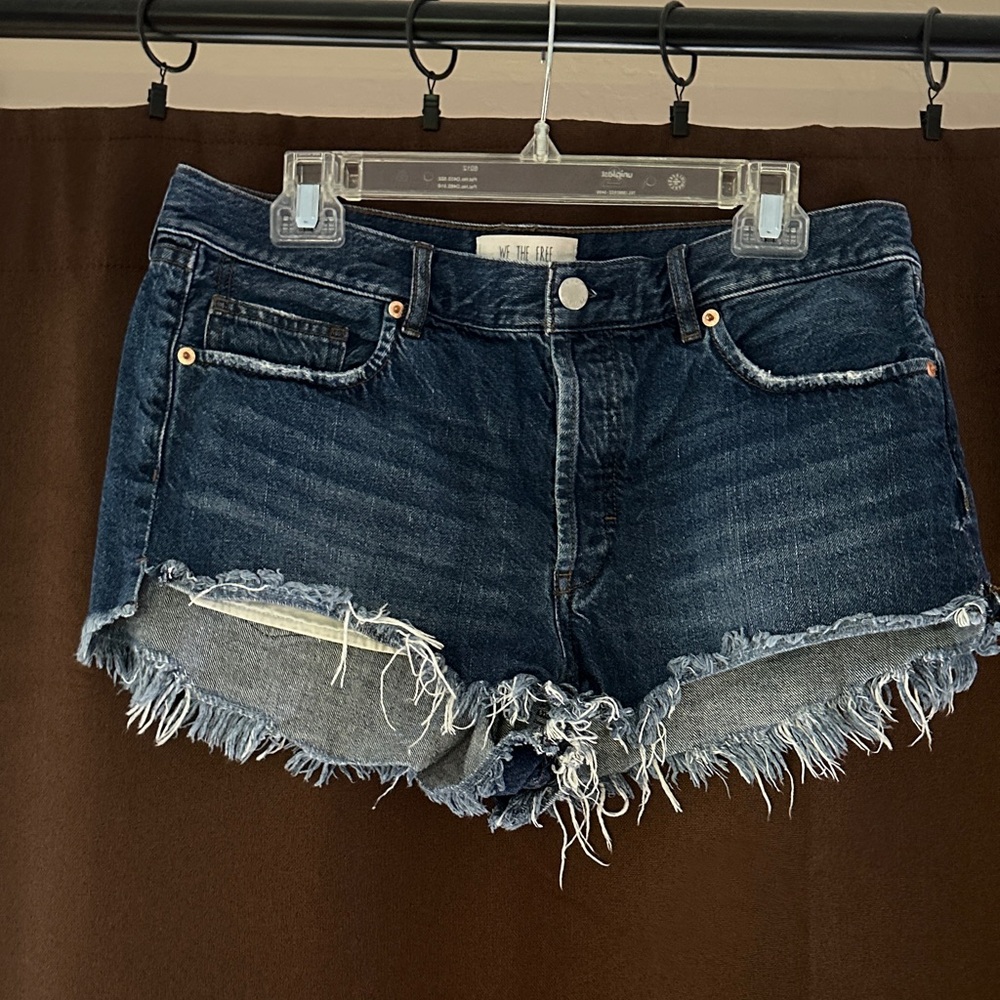 We The Free Distressed Denim Jean Shorts